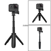 Izvelkama rokas pašbildes nūja mini statīvs Portatīvais monopods Go Pro Hero 12 11 10 9 8 SJCAM DJI insta360 Action 3 2 kamera