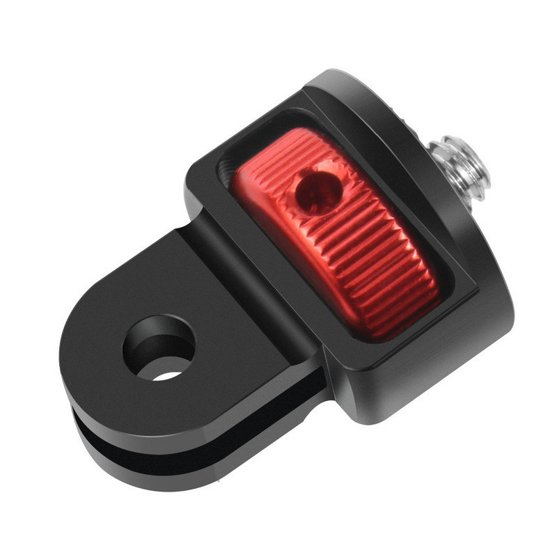 Universāls 360 grozāms 1/4 collas skrūvējams pārveidotāja mini statīva adapteris Gopro 12 11 10 9 8 7 Insta360 One X X2 X3 R darbības kamerai