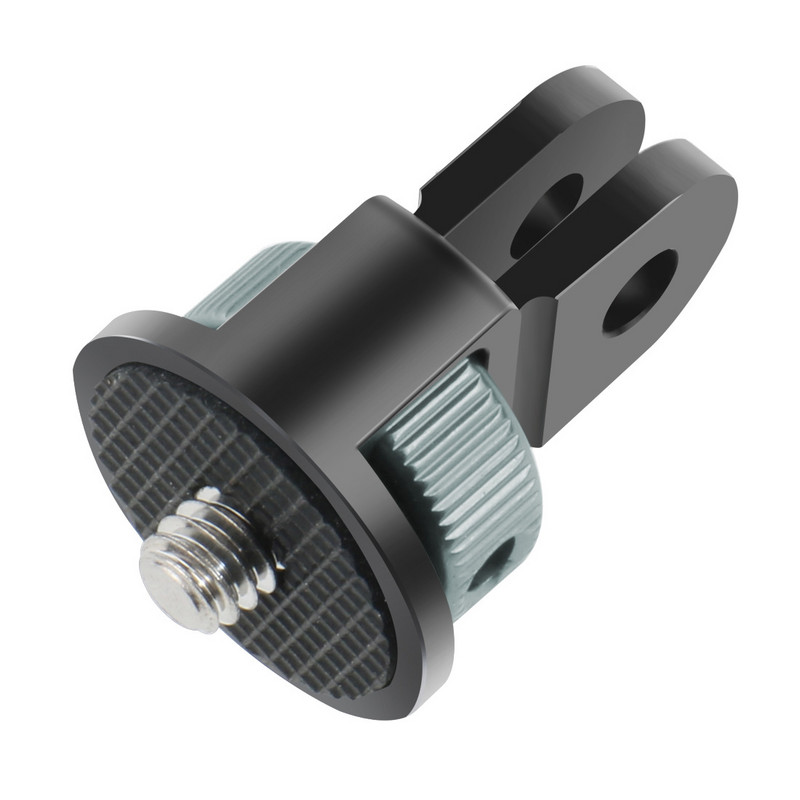 Universāls 360 grozāms 1/4 collas skrūvējams pārveidotāja mini statīva adapteris Gopro 12 11 10 9 8 7 Insta360 One X X2 X3 R darbības kamerai