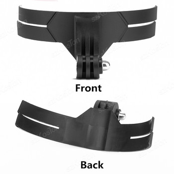 Стойка за брадичката за мотоциклетна каска за регулируема залепваща стойка за каска за GoPro 12/11/10/9/8 Insta360 X3 Аксесоари за екшън камери