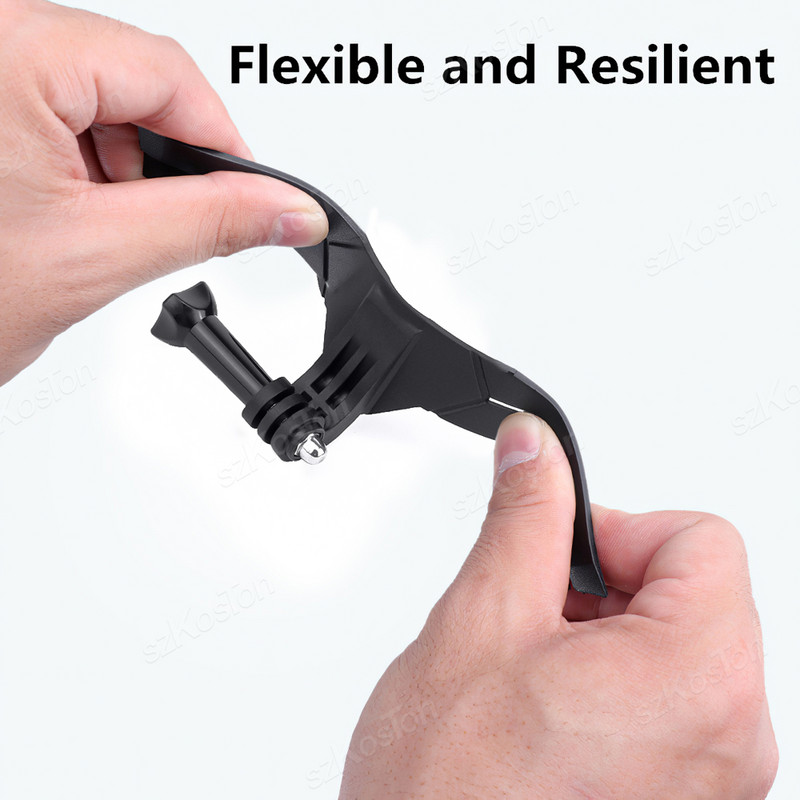 Motocikla ķiveres zoda stiprinājums regulējamam ķiveres stiprinājumam GoPro 12/11/10/9/8 Insta360 X3 darbības kameru piederumi