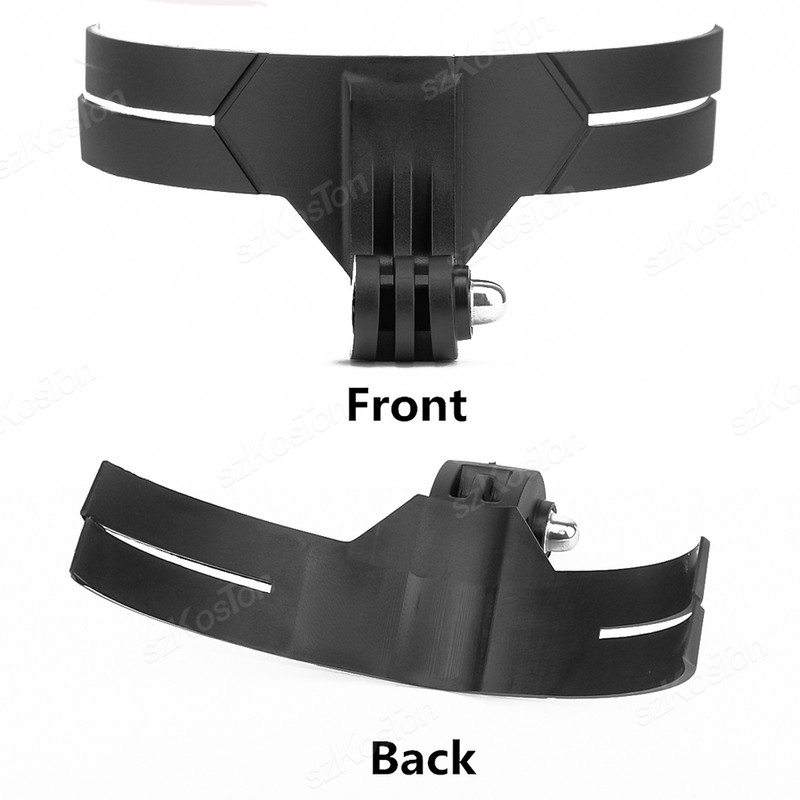 Motocikla ķiveres zoda stiprinājums regulējamam ķiveres stiprinājumam GoPro 12/11/10/9/8 Insta360 X3 darbības kameru piederumi