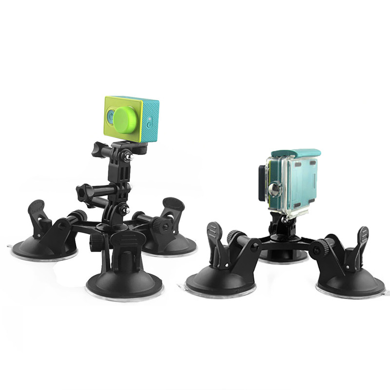 Akciókamera tapadókorong a GoPro Hero11-hez 10 9 8 7 6 Fekete SJCAM SJ7 Yi 4K Go Pro rögzítésű üvegszívó Akciókamera-tartozékok