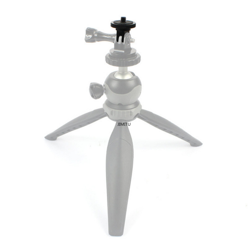 Alumíniumötvözet 1/4 hüvelykes mini állványadapter-tartó GoPro Hero 10 9 8 7 6 5 4 Fekete Sjcam M10 Xiaomi Yi 4K Eken akciókamerákhoz