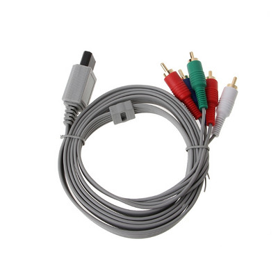 1,8 m komponentu 1080P HDTV AV vai 5RCA adaptera kabelis Wii konsolei