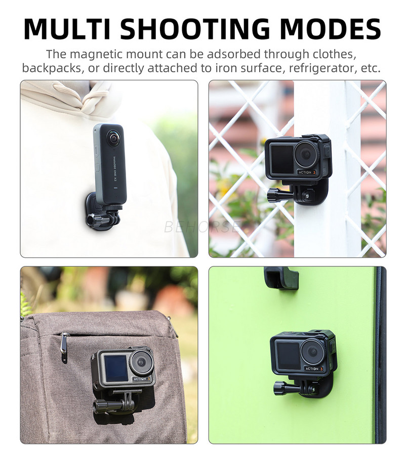 Magnētisks stiprinājuma statīvs ar auklu priekš GOPRO DJI OSMO ACTION 3 2 INSTA360 POCKET FIMI sērijas kakla siksnas darbības kameru piederumi