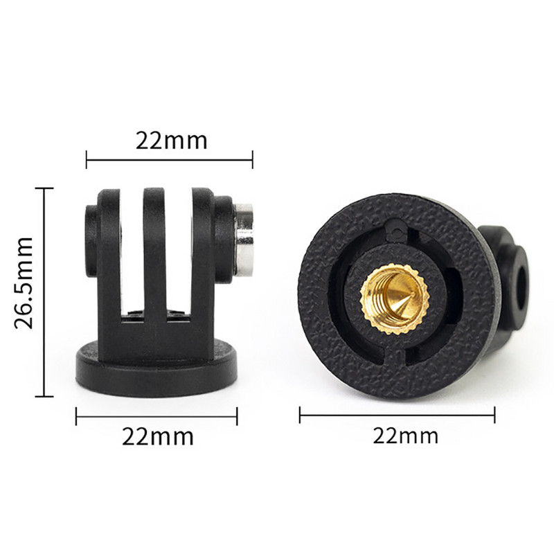 1/4 Convertor cu șurub Adaptor mini trepied pentru Gopro 11 10 9 8 7 6 5 Sjcam DJI Xiaomi yi Accesorii adaptor pentru camera de acțiune Gopro
