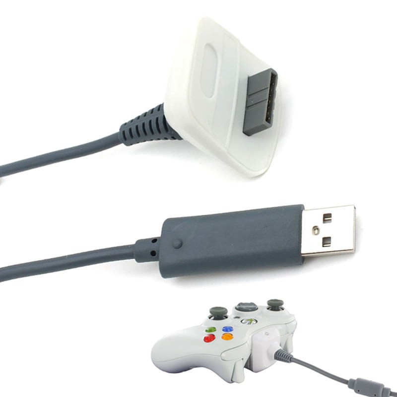 Augstas kvalitātes USB Play uzlādes lādētāja kabelis Gamapad lādētāja kabelis XBOX 360 bezvadu kontrolierim