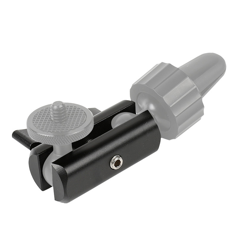 Adaptor de montare cu bilă de 17 mm la 1/4 de șurub pentru Gopro 11 10 OSMO Action Insta360 X3 Braț dublă clemă Suport de conectare cu cap sferic