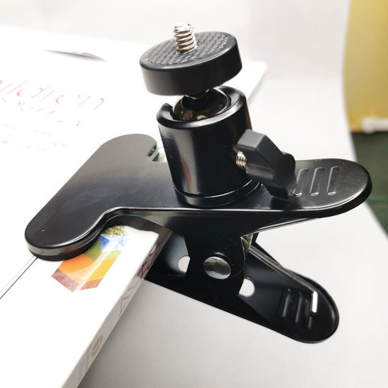 Kameras skavas zibspuldzes turētāja stiprinājums ar 360 grādu fotografēšanas lodīšu galviņu 1/4 collas vītņota skrūve kameras statīvam, SLR, DSLR