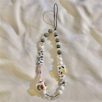 Ornament pentru aparat de fotografiat Breloc Ccd din rășină Accesorii pentru telefon mobil Lanț cu mărgele Lanț cheie Varietate de stiluri Lanț cu mărgele Ccd Drăguț