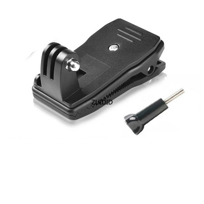 Darbības kameras klipsis GoPro Hero 12 11 10 9 8 7 mugursomas skavu stiprinājumam sērfošanai 360 grādu rotējošs sesijai SJCAM SJ4000 Garmin