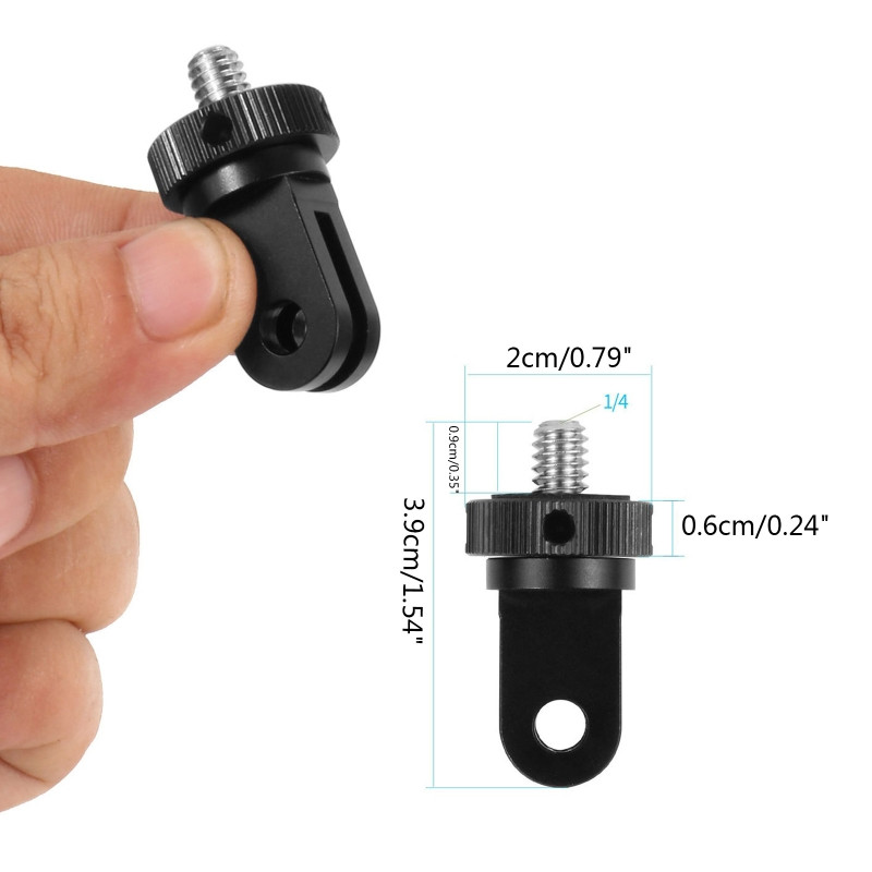 Mini statiivi kinnitusadapter 1/4" -20 kaamera teisendusadapter CNC alumiiniumsulamist Hero 10 9 8 7/insta 360 one x2 spordikaamera jaoks