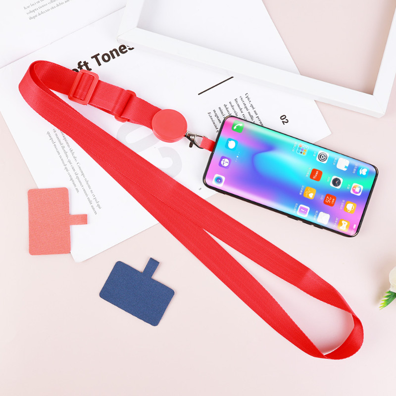 Mobilā telefona štrope pret pazaudēšanu Crossbody Phone siksniņa šarmu kakla siksna ar piesaites cilni regulējamu noņemamu pakaramo kakla virvi