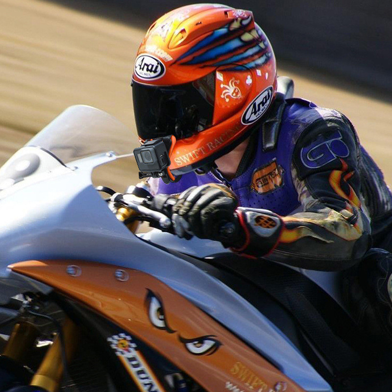 Gopro ķiveres atbalsta zoda stiprinājums GoPro Hero 10 9 8 Aksesuāri Action Camera Motocikla ķiveres statīva turētājs sporta kamerai