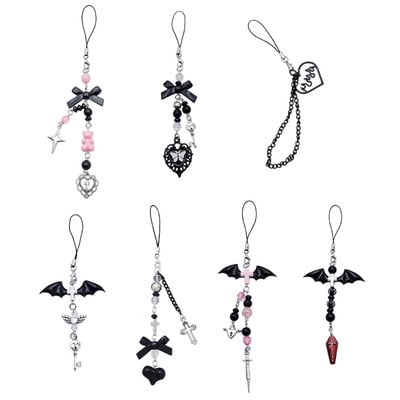 Goth Y2K Phone Charm μενταγιόν Kawaii-Μπρελόκ για γυναικεία αξεσουάρ τσάντας