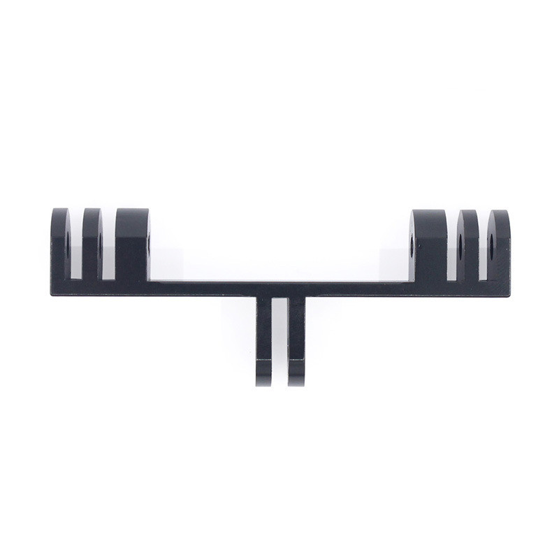 Divkāršā kronšteina tilta alumīnija sakausējuma CNC savienotāja pašbildes turētāja zibspuldzes stiprinājums Gopro hero 11 10 9 XiaoMi Yi SJCAM piederumi