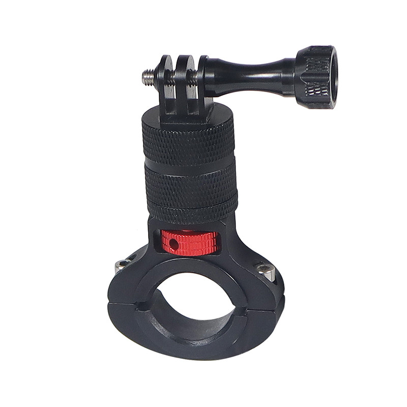 Pastiprināts velosipēda stūres stiprinājums 1/4 skrūves metāla priekš GoPro 11 Insta360 darbības kamerai mobilā tālruņa velosipēda motocikla turētājs