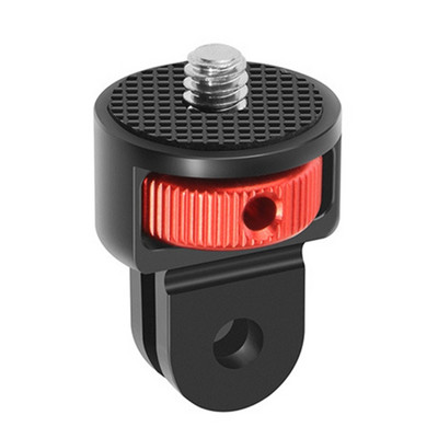 Alumīnija sakausējuma 1/4 collu skrūvējams statīva adapteris 360, rotējošs stiprinājuma turētājs Go Pro 10 9 Insta-360 One kameras piederumiem