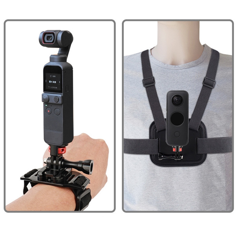 Alumīnija sakausējuma 1/4 collu skrūvējams statīva adapteris 360, rotējošs stiprinājuma turētājs Go Pro 10 9 Insta-360 One kameras piederumiem