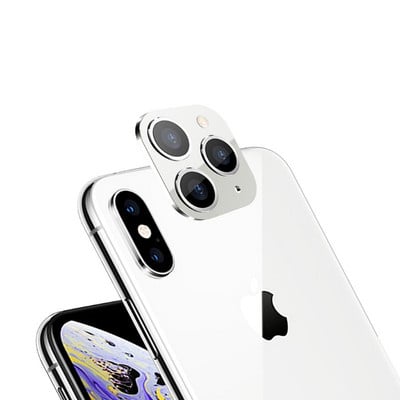 Uus kaamera objektiivi kate iPhone X XS / XS MAX Seconds Change jaoks iPhone 11 Pro jaoks