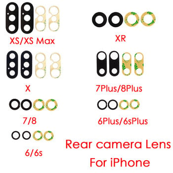 για Apple iPhone XS Max XR Ανταλλακτικό πίσω γυαλί πίσω κάμερας Εξάρτημα φακού και κόλλα 3m