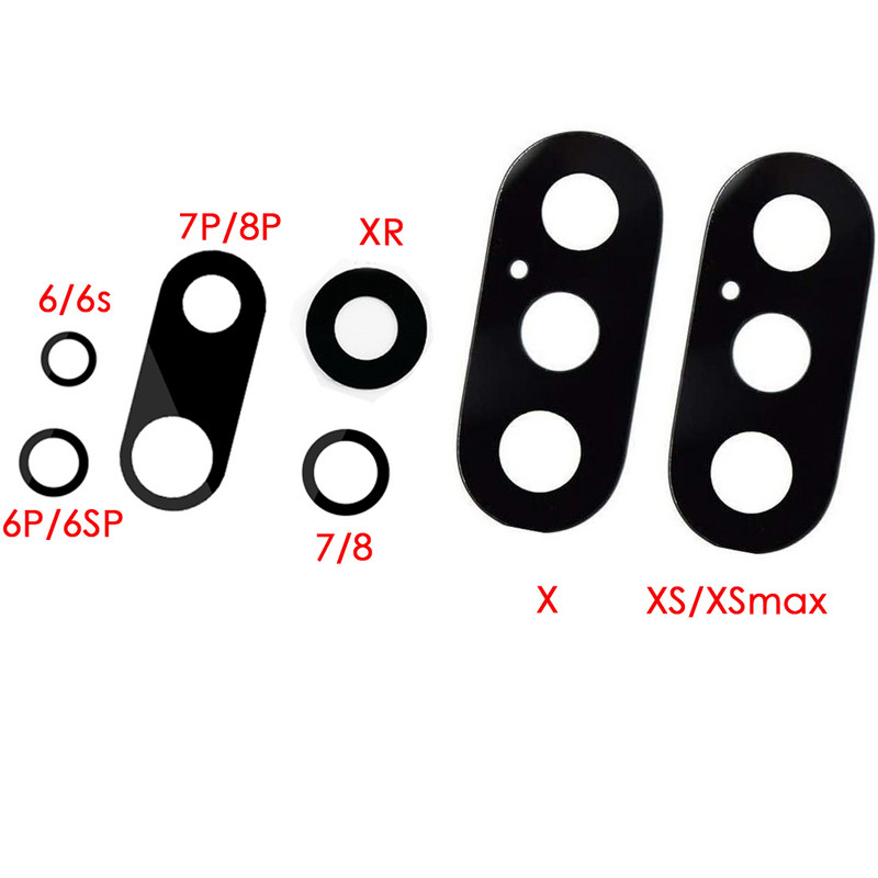 pentru Apple iPhone X XS Max XR Piesă de lentilă din spate din sticlă din spate și adeziv de 3 m