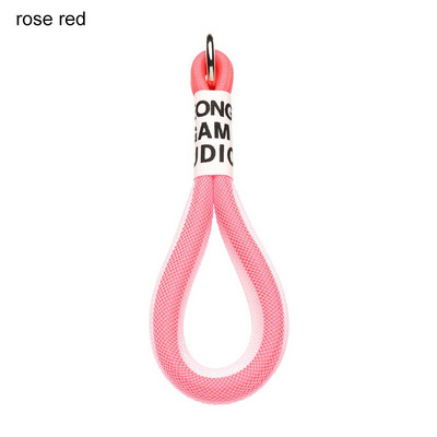 Snur color fluorescent Curea telefon plasă Landyard pentru genți Benzi împletite Cheie Accesorii pentru agățat Breloc