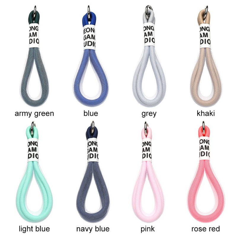 Snur color fluorescent Curea telefon plasă Landyard pentru genți Benzi împletite Cheie Accesorii pentru agățat Breloc