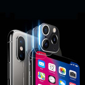 Karcmentes módosított fém matrica másodpercek cseréje kamera lencsevédő iPhone X XS XR MAX hamis fényképezőgép iPhone 11 Pro Max készülékhez