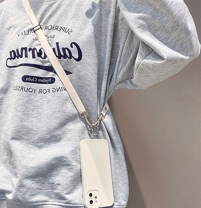 Snur universal pentru telefon mobil, frânghie lungă pentru gât, curea încrucișată reglabilă, husă pentru telefon, piesa fixă, garnitură, piesa de clemă