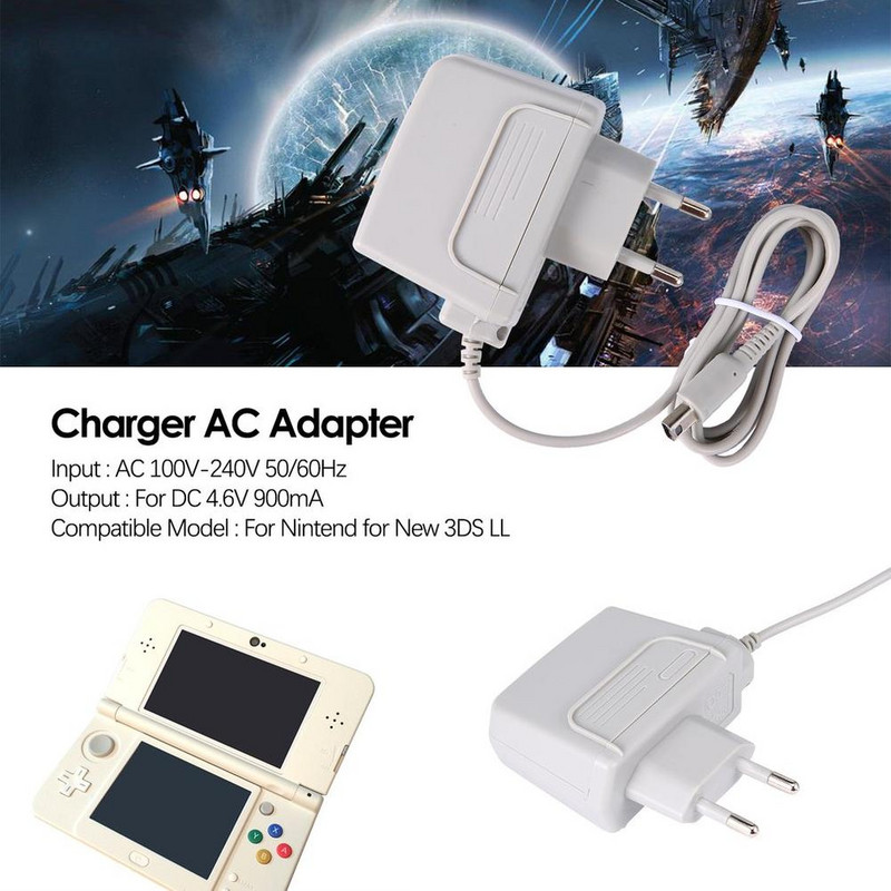 Nintendo maiņstrāvas adapterim EU Plug Charger 100V-240V Strāvas adapteris Nintendo 3ds lādētājam XL 2DS DS DSI US Plug adapteris Switch