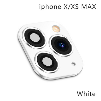 Lažna naljepnica objektiva kamere Sekunde za iPhone telefon Nadogradnja Zaštita zaslona za iPhone X / XS Max Promijenite na iPhone 11 pro Max