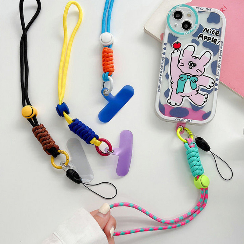 Snur universal pentru telefon, detasabil, reglabil, curea pentru încheietura mâinii, pentru iPhone Samsung Mi, frânghie pentru telefon mobil, breloc împletit, breloc