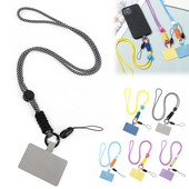 Noņemama mobilā tālruņa ķēde, regulējama šķērsvirsma drošības saite. Tālruņa štrope piekarināma kakla aukla neilona siksna priekš iPhone MI