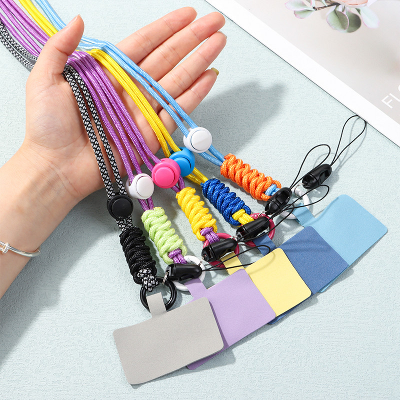 Noņemama mobilā tālruņa ķēde, regulējama šķērsvirsma drošības saite. Tālruņa štrope piekarināma kakla aukla neilona siksna priekš iPhone MI