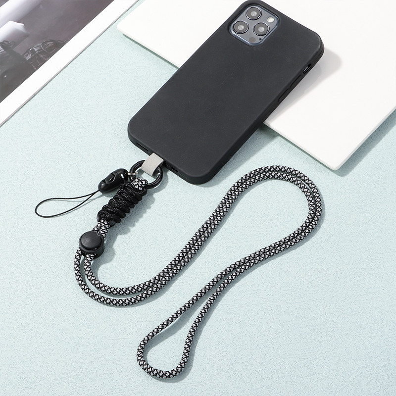 Noņemama mobilā tālruņa ķēde, regulējama šķērsvirsma drošības saite. Tālruņa štrope piekarināma kakla aukla neilona siksna priekš iPhone MI