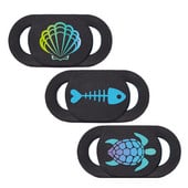 3gab klēpjdatora kameras vāka slaidu raksta tālruņa tīmekļa kameras privātuma objektīva aizsargs