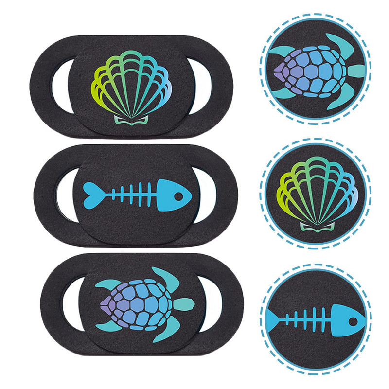 3gab klēpjdatora kameras vāka slaidu raksta tālruņa tīmekļa kameras privātuma objektīva aizsargs