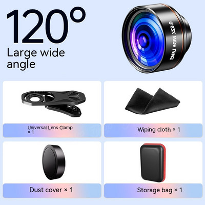 Objektiv za telefonsku fotografiju 3 u 1 riblje oko riblje oko 0,62X širokokutni 25x makro pametni telefon univerzalni HD objektiv kamere za iphone 12 13