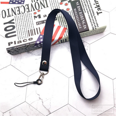 Virves kakla siksna ID kartes turētājiem ar melnu štropes kakla stīgas/siksna USB kamera MP3 DIY tālrunis pakārt Slings virve