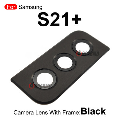 Roz Argintiu Auriu Negru Lentila spate spate cu cadru pentru piese de schimb Samsung Galaxy S21 Plus S21+