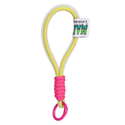 Fluorescējoša neilona sieta mobilā tālruņa aukla īsa atslēgu piekariņa virve Airpods Pro Air mobilā tālruņa pretnozaudēšanas rokas siksnas aproce