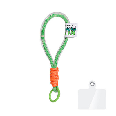 Fluorescējoša neilona sieta mobilā tālruņa aukla īsa atslēgu piekariņa virve Airpods Pro Air mobilā tālruņa pretnozaudēšanas rokas siksnas aproce