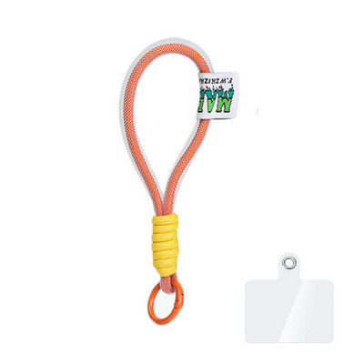 Fluorescējoša neilona sieta mobilā tālruņa aukla īsa atslēgu piekariņa virve Airpods Pro Air mobilā tālruņa pretnozaudēšanas rokas siksnas aproce