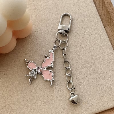 Legirani leptir privjesak za ključeve Y2k telefonski privjesak Ins Style torbica za slušalice Charms Bag Decor Auto privjesak za ključeve