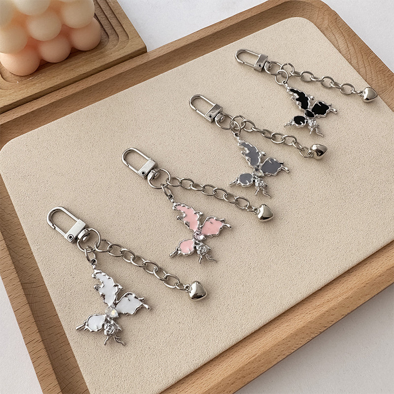 Legirani leptir privjesak za ključeve Y2k telefonski privjesak Ins Style torbica za slušalice Charms Bag Decor Auto privjesak za ključeve