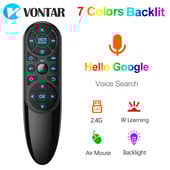 Q6 Pro glasovni daljinski upravljač 2.4G bežični zračni miš s pozadinskim osvjetljenjem žiroskopa IR učenje za Android TV Box H96 X96 Max Plus X96