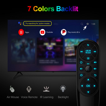 Q6 Pro Voice Remote Control 2.4G Wireless Air Mouse with Gyroscope Backlit IR Learning for Android TV Box H96 X96 Max Plus X96