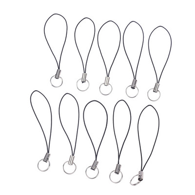 10 tk Pael Lariat Paelad Homaar Kinnitusnöör Võtmehoidjad Konksud Mobiiltelefoni rihm Amuletid Võtmehoidja Kott Aksessuaarid Võtmehoidja